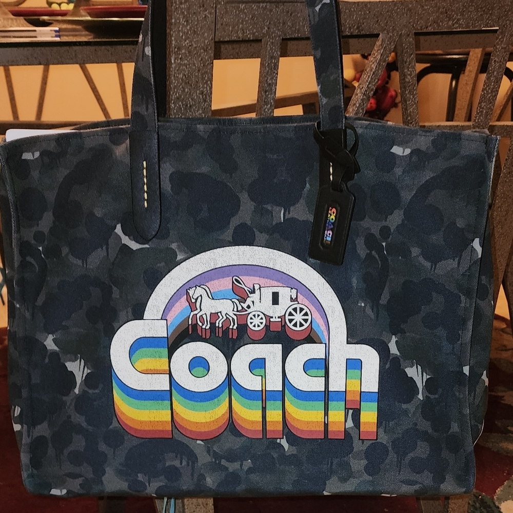 Coach Tote 42 Pride Horse and Carriage Tote
